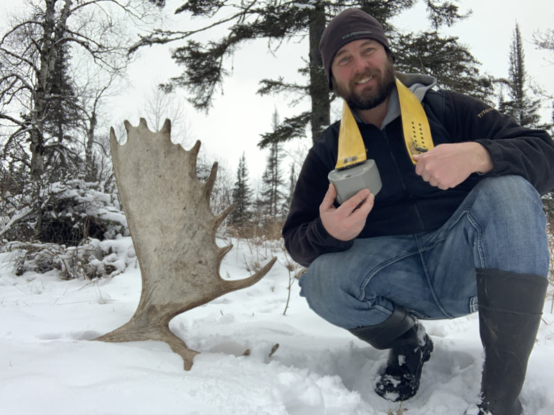 Moose Location Collar Found While Shed Hunting